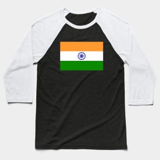 Flag of India Baseball T-Shirt